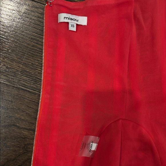 Miaou Libra strapless Corset in Red - Picture 5 of 7